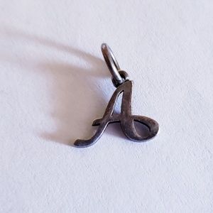 James Avery 'A' script charm